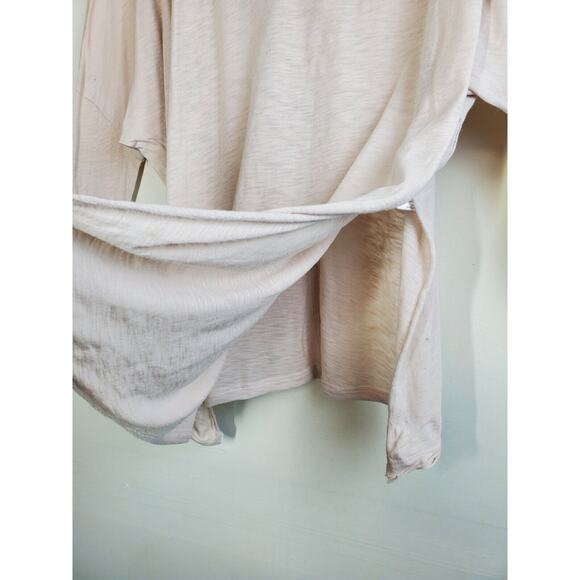 Free People Womens Medium Top ON MY MIND V-NECK oversized Tunic Long Sleeve - Picture 3 of 12